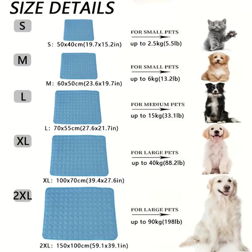VENNFAST Self-Cooling Gel Mat for Dogs & Cats — No Water, No Power