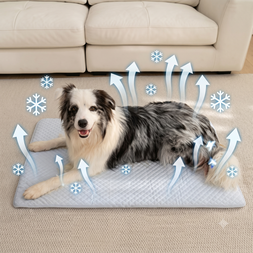 VENNFAST Ice-Silk Cooling Mat — Thick, Non-Slip Cooling Pad for Dogs & Cats