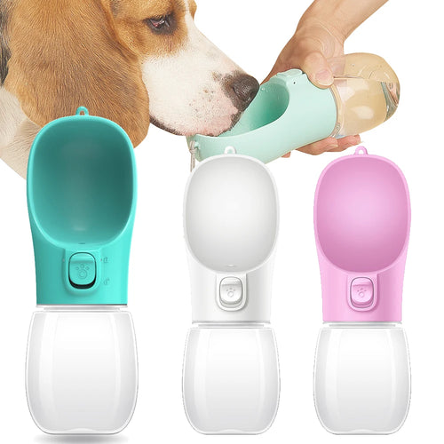 Portable Dog Water Bottle | Leakproof Walking Water Dispenser for Dogs & Cats | 300ml–550ml