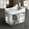 Transparent Cat Water Fountain | USB Auto-Circulating Filter Dispenser with Anti-Dry Pump for Cats & Dogs