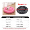 Round Pet Bed for Dogs & Cats – 6 Sizes, Super Soft Plush, Non-Slip, Machine Washable
