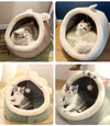 Deep Sleep Cat Bed | Foldable Washable Cave Bed for Cats & Small Dogs | 3 Sizes