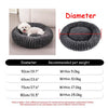 Round Pet Bed for Dogs & Cats – 6 Sizes, Super Soft Plush, Non-Slip, Machine Washable