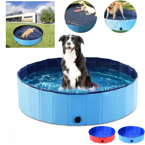 Foldable Pet Pool | Portable Dog Swimming Pool & Bathing Tub for Indoor & Outdoor Use | 5 Sizes