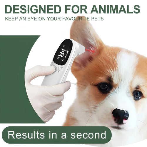 Pet Ear Digital Thermometer Non-Contact Electronic Temperature Measuring Device for Dog Cat Puppy Veterinary Supplies