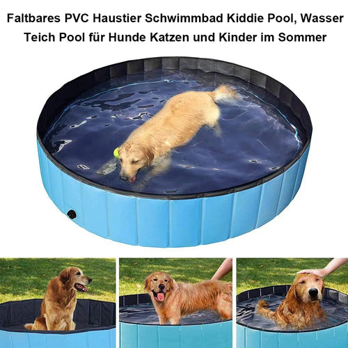 Foldable Pet Pool | Portable Dog Swimming Pool & Bathing Tub for Indoor & Outdoor Use | 5 Sizes