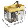 Transparent Cat Water Fountain | USB Auto-Circulating Filter Dispenser with Anti-Dry Pump for Cats & Dogs