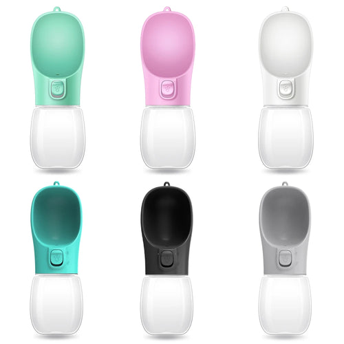 Portable Dog Water Bottle | Leakproof Walking Water Dispenser for Dogs & Cats | 300ml–550ml